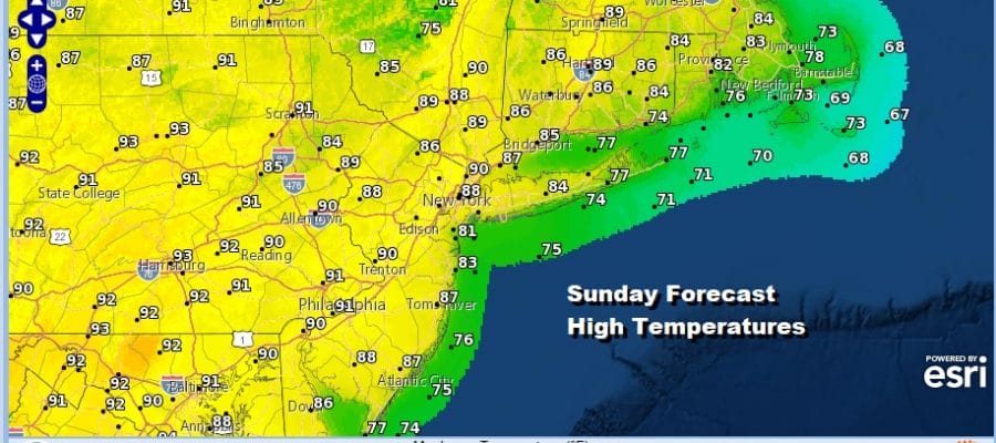 Beautiful July 4th Hot Humid Pop Up Thunderstorms Possible Sunday Monday