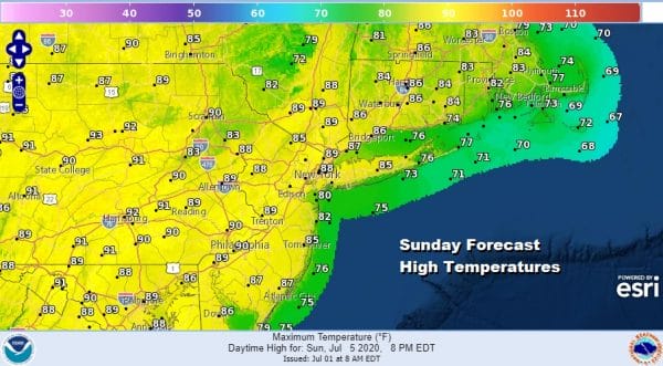Severe Weather Risk Friday July 4th Holiday Weekend Summery