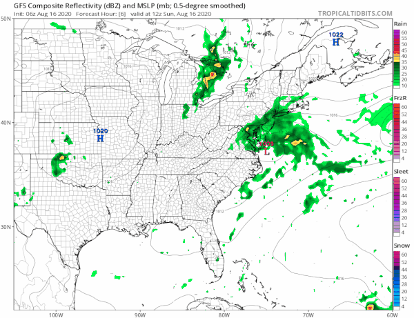 Cloudy Rainy Sunday Late Shower Thunderstorm Monday Humidity Drop Follows