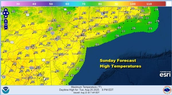 Heat Humidity Into Tuesday Widespread Severe Weather Risk Tuesday Virginia to Maine