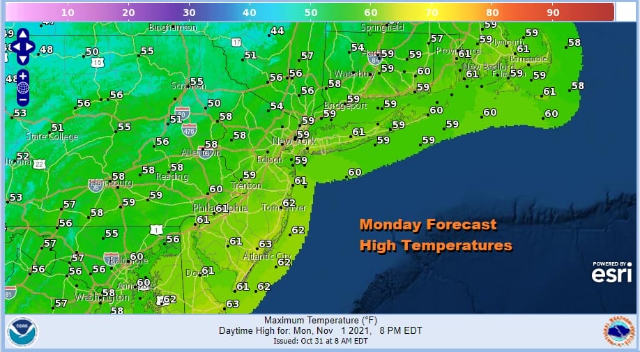 Halloween Clouds Linger Around Today Widely Scattered Showers Colder Week Ahead