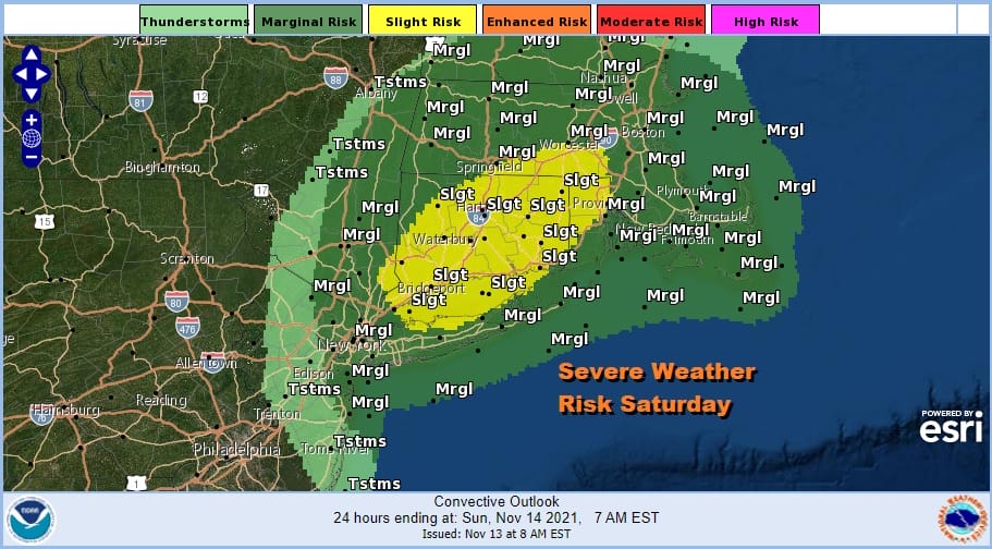 Severe Weather Risks As Upper Trough Moves Through Colder Sunday Into Tuesday