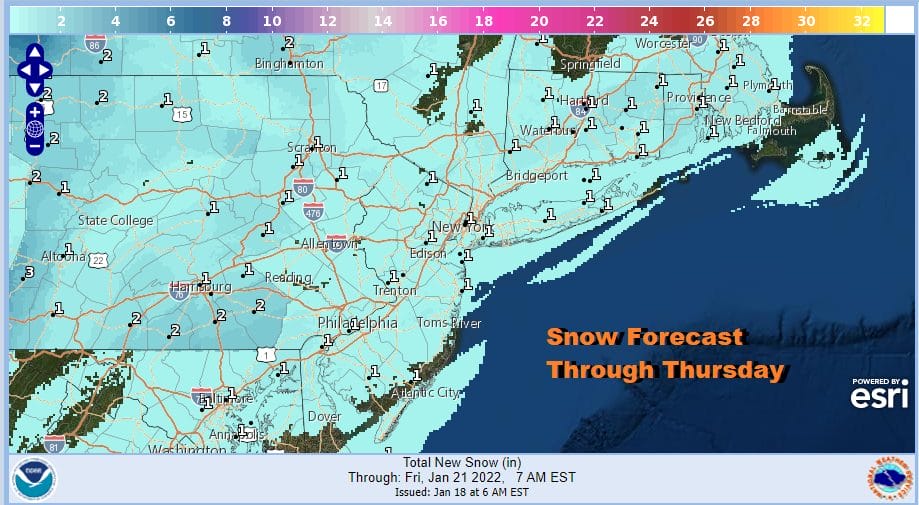 Snow Chance Thursday With Front Weekend Outlook Remains Unclear