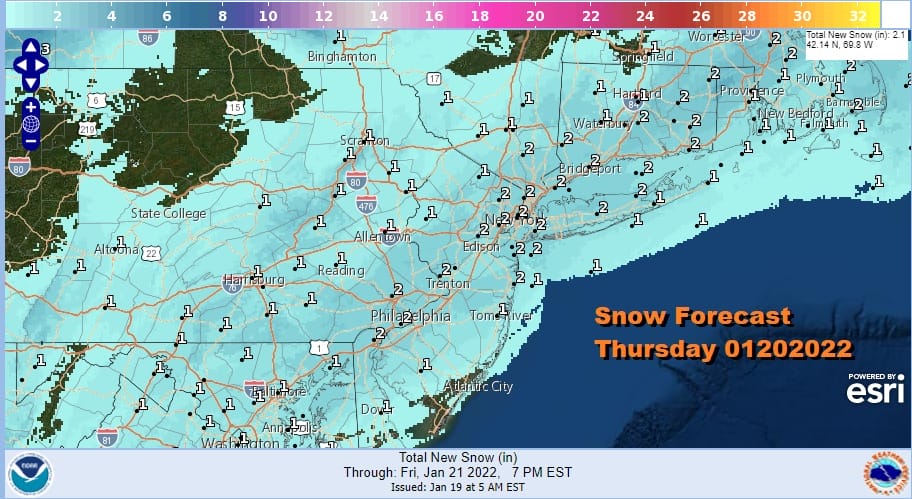 Warmer Today Snow Thursday Up To A Few Inches No Issues For The Weekend