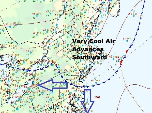 Big Temperature Change 20 to 30 Degrees Lower Below Average Temperatures Next Week