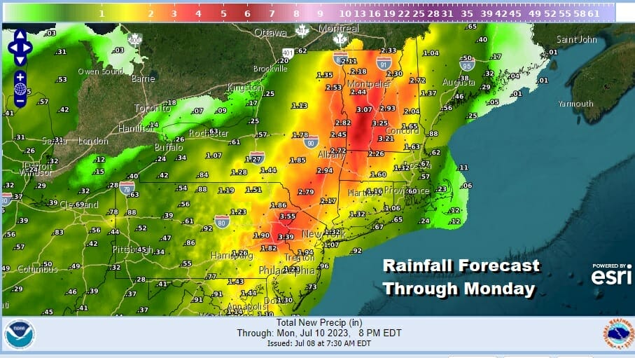 Severe Thunderstorms Heavy Rain Flooding Possible Sunday Interior Mid