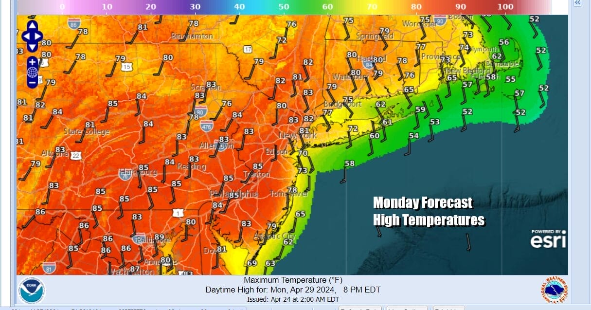 Warm Front Approaches Showers Tonight Then Rising Temperatures 80s